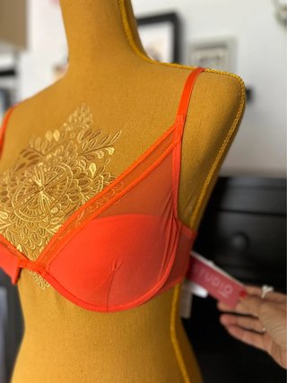 La PERLA - Bra - Mesh Underwire Lingerie - Coral