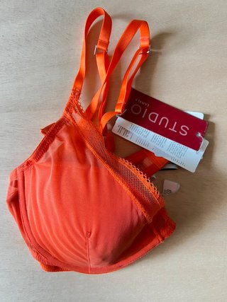 La PERLA - Bra - Mesh Underwire Lingerie - Coral