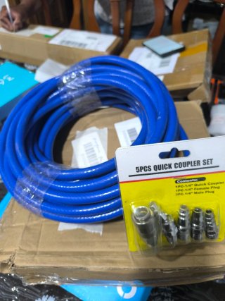 Manguera compresor azul + set acoples