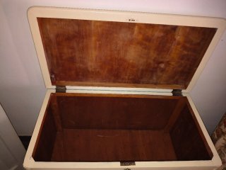 Baúl Arcón Antiguo Madera Maciza con Cajones