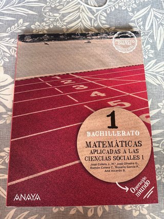 Matemáticas aplicadas a las CCSS 1 Bachillerato