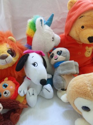 Lotto 12 Pupazzi Peluche