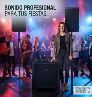 ALQUILER Altavoces m para Fiestas y Eventos