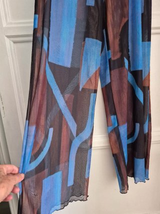 Pantalón gasa Zara estampado