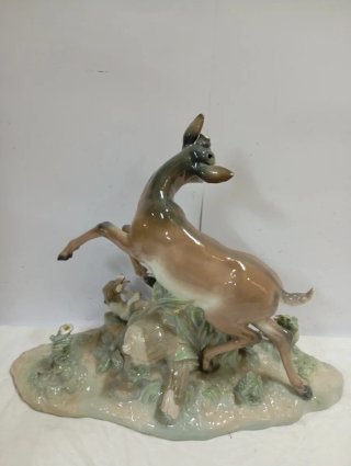 OFERTÓN Figura Lladro Cierva y Cachorro