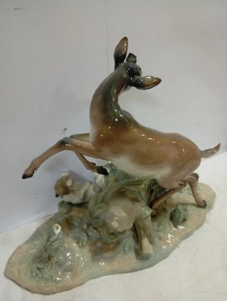 OFERTÓN Figura Lladro Cierva y Cachorro