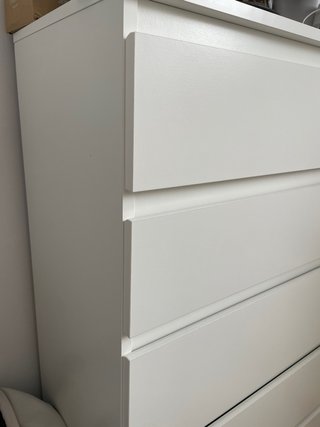 Cómoda blanca 5 cajones Ikea
