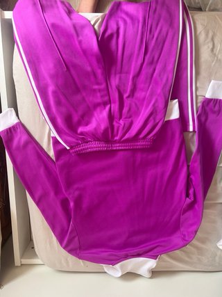 Conjunto Chándal Adidas Morado y Blanco