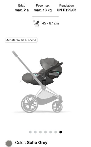 Silla Cybex Cloud Z2 + Base Z2 Giratoria