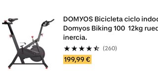 Bicicleta Spinning DOMYOS BK100