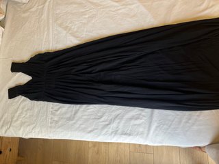 Vestido largo negro Zara Talla M