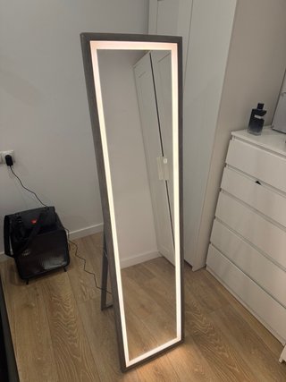 Espejo de cuerpo entero con 3 luces LED