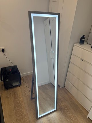 Espejo de cuerpo entero con 3 luces LED