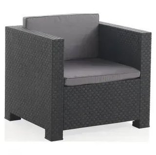 Conjunto Jardín Resina Sophie Sofá + 2 Sillones + Mesa