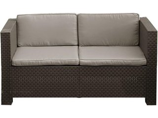 Conjunto Jardín Resina Sophie Sofá + 2 Sillones + Mesa