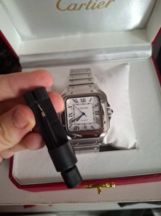Reloj Santos Automático Plata