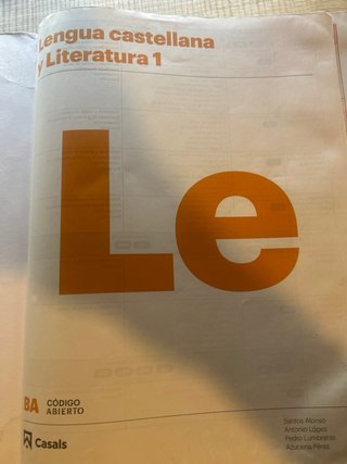 Lengua castellana y literatura 1, Le Bachillerato