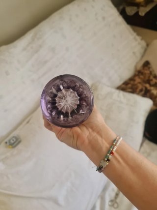 Santa Lucía '50s Cristal Morado Original Impecable