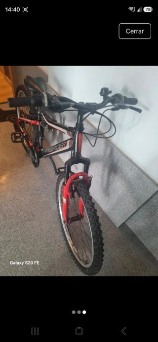 Bicicleta Montaña Freerider Negra/Roja