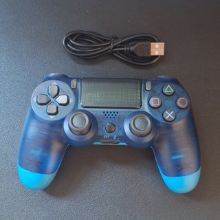 Mando PS4 Azul Transparente