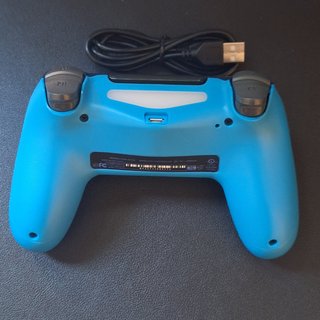 Mando PS4 Azul Transparente