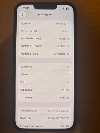 iPhone 13 - ¡¡BATERIA AL 100%!!