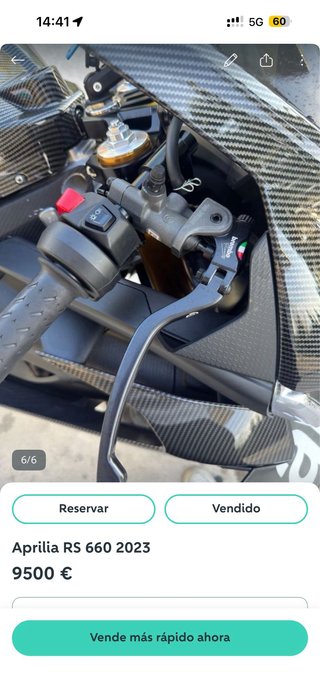 Aprilia RS 660 2023 Negra