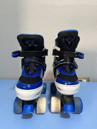 Patines Quad Azules Talla Ajustable