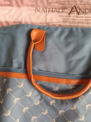 Bolso Nathalie Andersen azul y beige