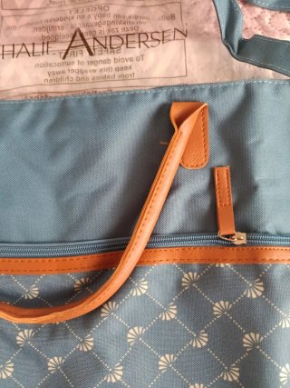 Bolso Nathalie Andersen azul y beige