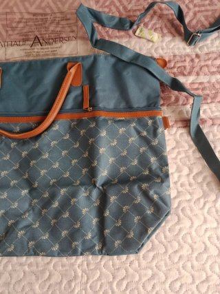 Bolso Nathalie Andersen azul y beige