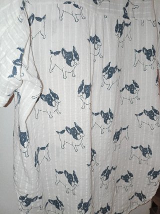 Camicia Made in Italy con Stampa Bulldog francese