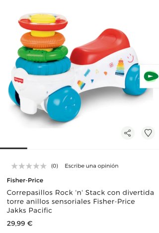 Correpasillos con aros apilables