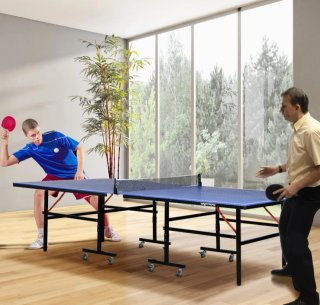 Mesa Ping Pong Plegable con Ruedas