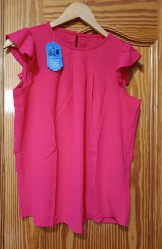 Blusa Buganvilla Manga Sisa  tejido fresquito