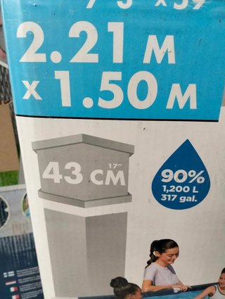 Bestway Piscina Infantil 221 x 150 x 43