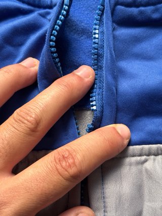 Chaqueta deportiva Starter azul y gris