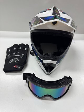Casco Todoterreno Moto Diseño Gráfico