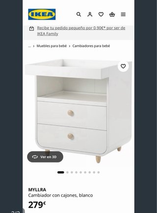 Cambiador Bebé Ikea Blanco