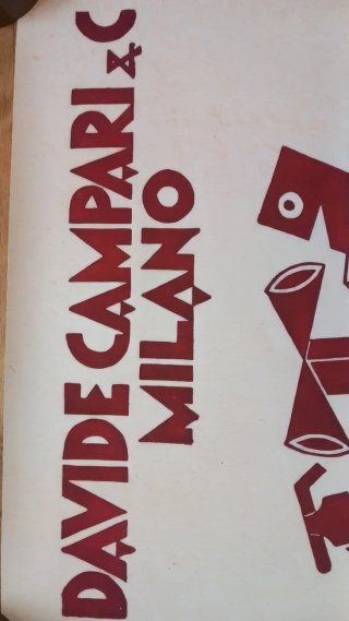 Manifesto Campari Davide Campari & C. Milano