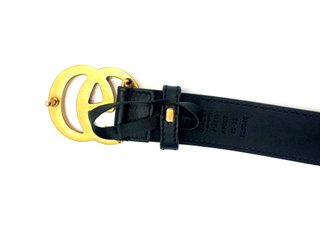 Cinturone Gucci GG Nero Dorato