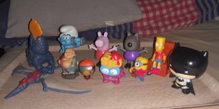 Lote figuras Burger King y McDonald's