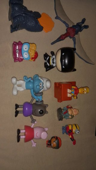 Lote figuras Burger King y McDonald's