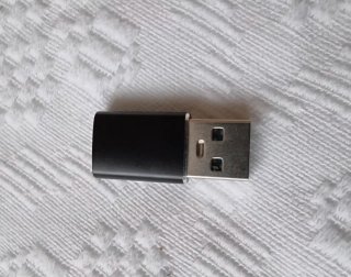 Adaptador USB-C a USB-A Negro