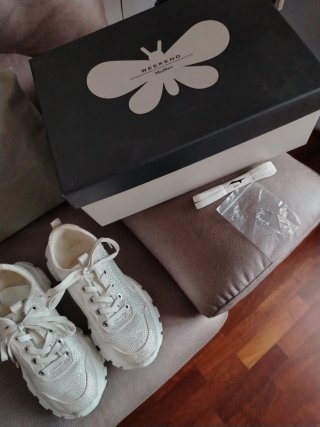 Sneakers Max Mara Bianche Glitter