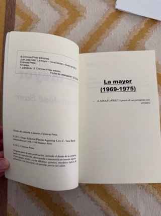 La Mayor de Juan José Saer