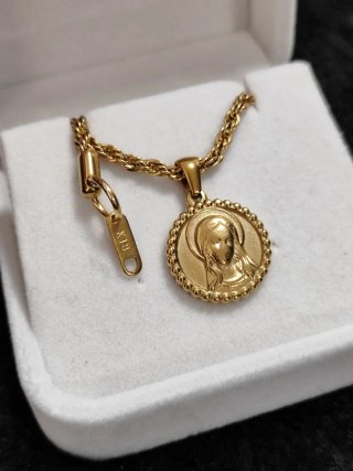 Collana Vergine Placcata in Oro 18 kt. ( Nuova )