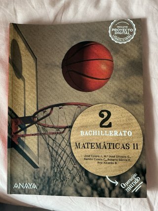 Matemáticas II. 2o de Bachillerato