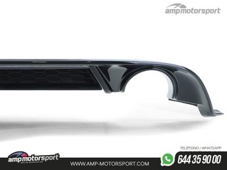 DIFUSOR TRASERO VOLKSWAGEN GOLF 7 GTI 2017-2021 NEGRO BRILLO
