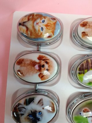 Scatolina porta pillole con cani e gatti